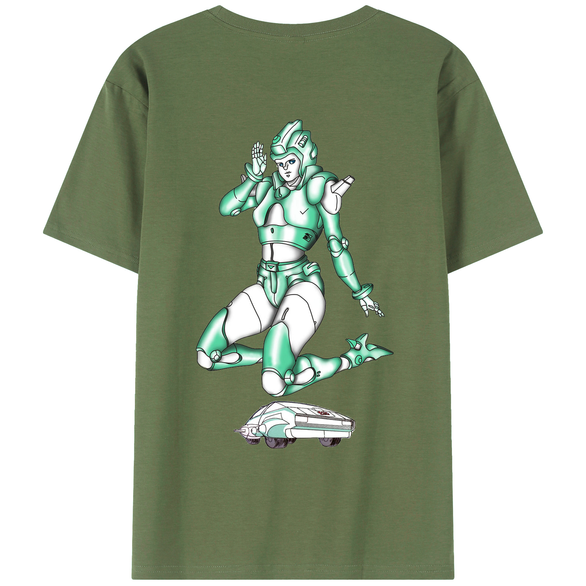 （画像用）  綿100％ メンズ半袖Tシャツ（バックプリント） 通気性